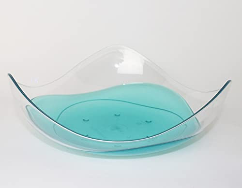 TUPPERWARE Eleganzia Brotschale/Obstschale Schüssel servieren Servierschale + Mini Becher Petrol