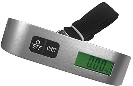 Newaner Gepäckwaage Digitale Kofferwaage Tragbare Hängewaage für Koffer max,50kg / 110 lb,Hintergrundbeleuchtetes LCD-Display,Geeignet zum Wiegen von Gepäck, Küchenutensilien, Angeln.
