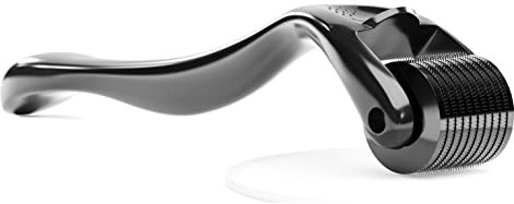 ROSELYNBOUTIQUE Derma Roller Titanium Microneedles - Microneedling Roller for Hair Facial Skin Beard Cosmetic Beauty (0.5 Black)