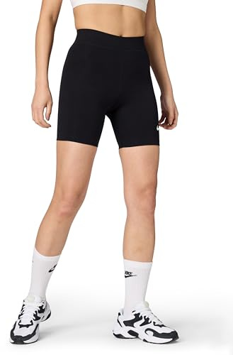 Nike Women's Sportswear Classic High-Waisted 8 Bike Shorts, Black/Sail, Small