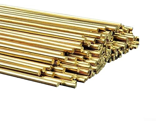 25 Stück Messing-Schweißstäbe, Messing-Lötdraht, Lötstäbe aus Messing für Oxyacetylen-Gasschweißen zum Schweißen, 2,0 mm