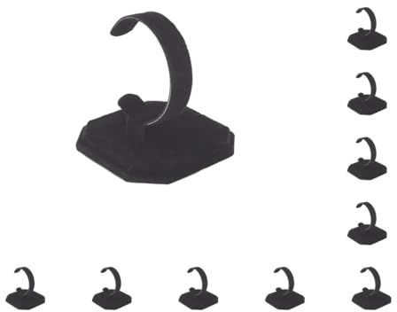 NeaxgeandX 10 x Uhren-Display-Aufbewahrungshalter, teleskopisch, für Zuhause, Geschäft, Armreif, Handkette, Armband, Show, Organisationsständer, für Herren und Damen, Schwarz