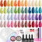 27Pcs Kit Uñas Semipermanentes con 48W Lampara Uñas Semipermanentes, Phoenixy Uñas Semipermanentes Kit Completo con Decoraciones y Herramientas para Uñas, Kit de Uñas Semipermanentes para DIY en Casa