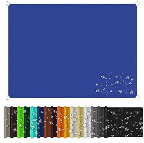 Sun Shade Sail 1.5 x 2 m Waterproof Canopy Cover Sunscreen Awning UV Protection with Mounting Ropes for Garden Outdoor Patio Party Pergola Balcony, Navy Blue