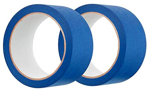 Gathukila 2Pcs Blue Painters Tape 2 Inches Wide,Removable Masking Tape, for House Decoration, 3D Printer, Calligraphy and Painting