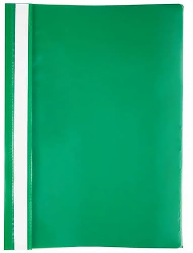 Papiertiger Schnellhefter PP für Schule und Büro (Standard, Grün, 100er Pack)