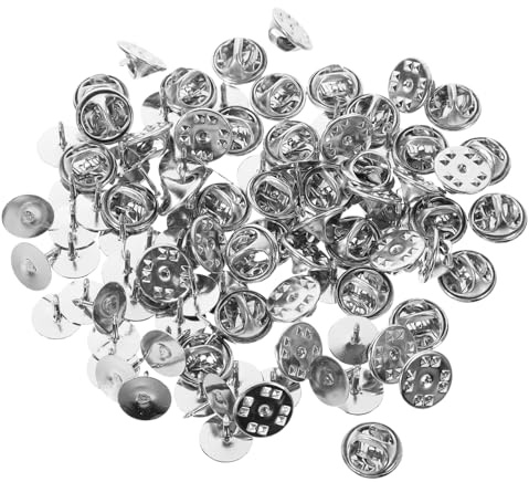 NUOBESTY 50pezzi Clutch Tie Tacks Con Retro Per Fermacravatte e Te Sostituzione Facile Per Distintivi e Etichette
