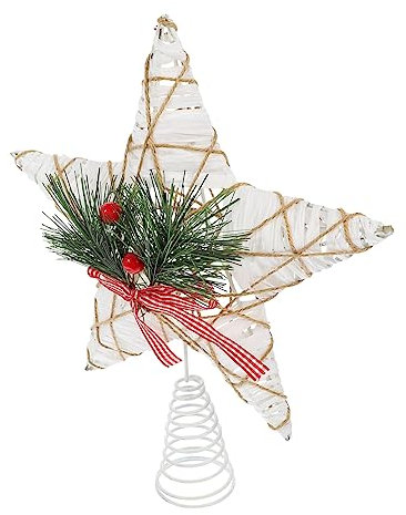 WESIEVYA Stern Für Weihnachtsbaumspitze Aus Hochwertigem Material Weihnachtsbaumstern Schmuck Baumkronenstern Ornament Weihnachtsbaumstern Topper Weihnachtsbaumschmuck Für Stern Weihnachten