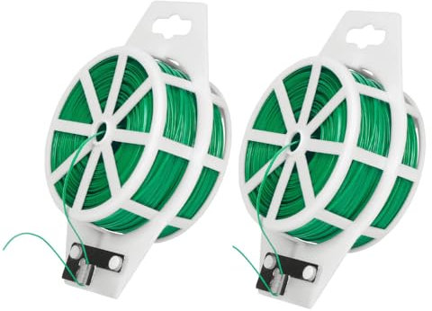 Hollylife 2 Pack Garden Plant Bundle Wire 100 Metres Flower Garden Twist Tape 328 Feet Green Plant Twist Tape Cutter For Gardening Plants Climbing Vines Shrubs Flowers DIY Craft Projects