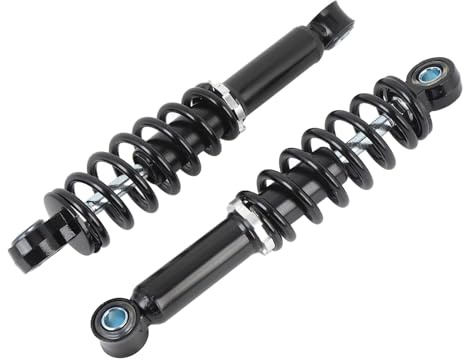 KIMISS Amortiguador trasero para moto, ATV y scooter, suspensión de 220mm, 2 unidades - Ideal para bicicletas eléctricas y dirt bikes