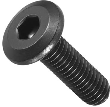 METALLIXITY Viti a Testa Cilindrica con Innesto Esagonale (M6-1x20) 20Pezzi, Viti per Mobili In Acciaio Inossidabile 304 con Innesto Esagonale - per Progetti di Falegnameria, Colore Nero