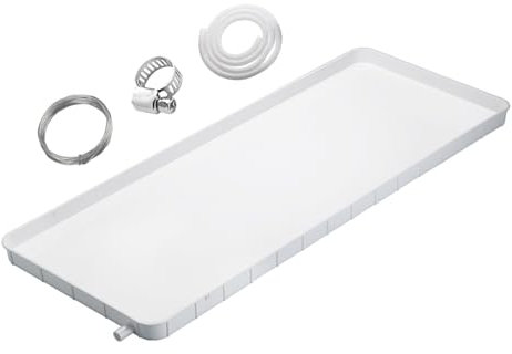 Auffangwanne der Klimaanlage Auffangwanne mit Ablauf Kondensatauffangwanne, Abtropfkissen for Klimaanlagen mit Ablaufschlauch, PP-Material(L)