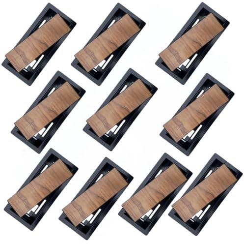 Floor Register 4x10 Vent Covers Tile Insert in Floor tileable Vent Cover Steel Vents registers 10x4 Drop in Flat Custom Modern Tiles Inserts Metal Tray Low Profile Hardwood Floors (10 X Pack Black)