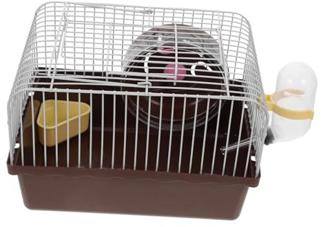FONDOTIN Tragbarer Hamsterkäfig Mit Handgriff Geräumiger Kleintier-Terrarium-käfig Für Hamster Chinchillas Und Kleine Haustiere Inklusive Wasserbehälter Und Essenziellem Zubehör Für Einfach
