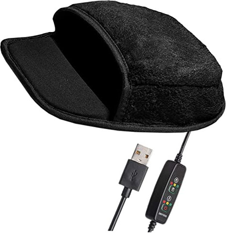 HOMSFOU Heiz-mauspad Beheizt Mit USB Tastatur-handwärmer Für Büro Gaming rutschfeste Flauschige Mausmatte Warmhaltendes Mauspad Anti-rutsch-Design
