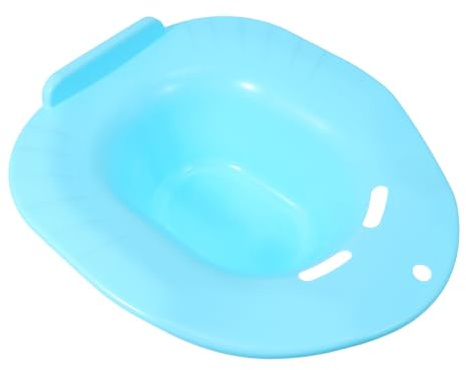 VICASKY Sitzbad für Toilette aus Robustem Pp Material Blaues Sitzbecken für Schwangere und Babypflege Praktisches Hockbecken für Postoperative und Häusliche Anwendung