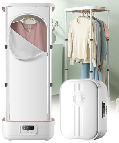 lilishangmao Asciugatrice Portatile Migliorata, Stiratrice A Vapore Elettrica Completamente Automatica - 900 W Turbo Steam, Asciugatura Delicata, Pannello di Controllo Touch, Risparmia L'80% di Tempo