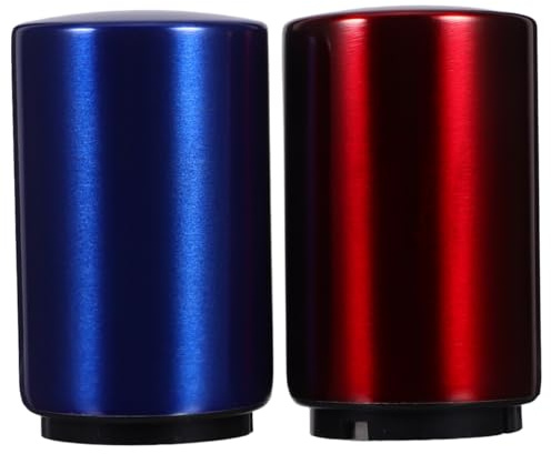 MUELODSIC 2pezzi Apribottiglie Pressione in Acciaio Inox per Birra Apertura Rapida Pulsante Design Ergonomico Compatto per Bar Campeggio e Escursionismo