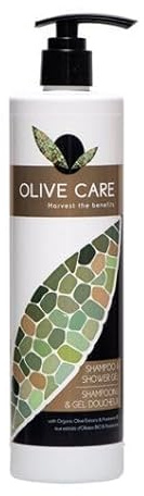 Olive Care Shampoo & Duschgel 2in1 400ml – Mit Olivenextrakt – Für Magnethalterung geeignet – Hotel Duschgel & Shampoo – Dermatologisch getestet – 1 Stück
