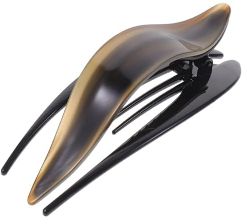 PartyKindom French Curved Hair Clip for Women Large Acetate Jaw Clip Hair Clamp Chic Design Lightweight and Sturdy for Daily Wear and Parties