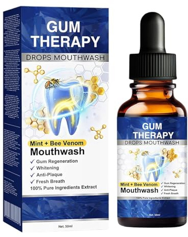 Enjuague Bucal Sin Alcohol - Cuidado Natural De Las Encías Y Los Dientes De 50 Ml, Solución Para Aliento Fresco | La Solución De Enjuague Bucal A Base De Hierbas Para Adultos Combate La Irritació