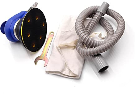 Lijadora de palma neumática, máquina pulidora, lijadora Orbital 5 pulgadas, aire for suelo, muebles madera, herramienta pulido coche ,Rendimiento alto(Rot)