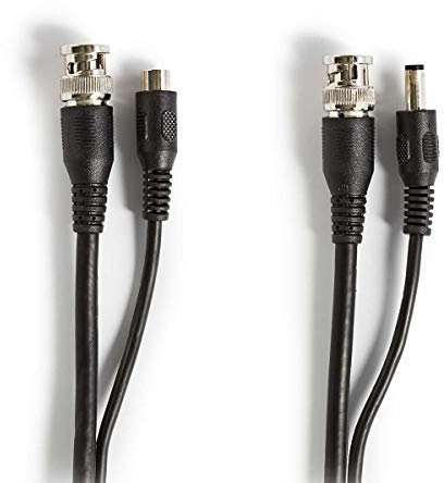 NEDIS Cavo CCTV RG59 con connettori BNC e CC preassemblati, 50 m filo siamese per telecamera di sicurezza
