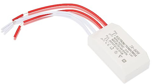 Elektronischer Transformator, 220V zu AC 12V Elektronischer Transformator 20-60W Spannungswandler Smart Power Treiber für Halogen G4 Lampenbecher/Lampenperlen