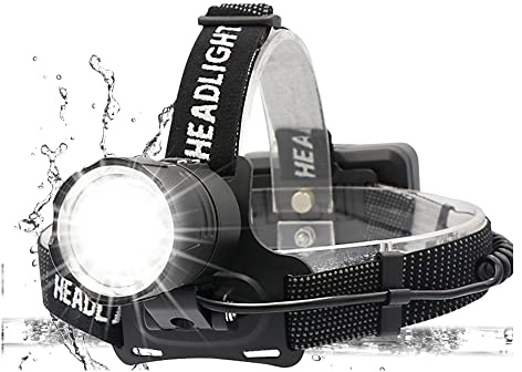 WESLITE Kopflampe Wiederaufladbare 10000 Lumen XHP70.2 Kopflampen LED Super Hell Arbeitsscheinwerfer Zoombar Scheinwerfer für Höhlenforschung Jagd Angeln