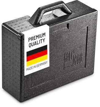 thermohauser EPP-Thermobox Hot & Cool schwarz, mit Schiebedeckel, 7 L, 38.0 x 30.0 x 13.0 cm
