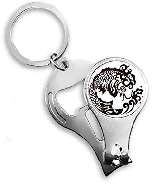Pesce Animale Cinese Giapponese Acqua Chiodo Nipper Anello Portachiavi Apribottiglie Clipper