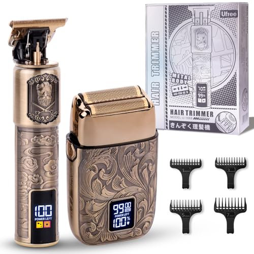 Ufree Electric Foil Shaver and Beard Trimmer Men, Electric Shavers Razor Hair Clippers for Mens Rechargeable Cordless, Mens Grooming Kit with 4 Guards, Close Shave, Gifts for Men