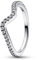 PANDORA Funkelnde Welle Ring aus Sterlingsilber mit Zirkonia in der Farbe Silber, PANDORA Timeless Collection, Gr.56, 192539C01-56