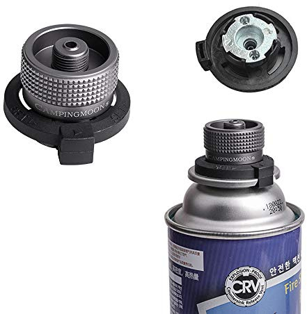 HUIOP Butane Adapter Gas Cartridge Head Conversion Adapter Nozzle Bottle Type Input Screw Type Lindal Valve Output,Butane Gas Cartridge Adapter