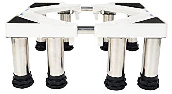 Adjustable Washing Machine Base Height 18.5-22.5cm Telescopic Furniture Stand Width 46-66cm Length 52-72cm Fridge Freezer Stand Holder Stand for Dishwasher Wine Cooler - 300kg (4 Legs,18.5-22.5cm