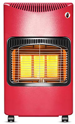 Chauffage électrique d'armoire à gaz portable 4200 W, mini chauffage à gaz Calor, armoire chauffante sur pied rouge, chauffage au gaz butane, 3 réglages de chaleur