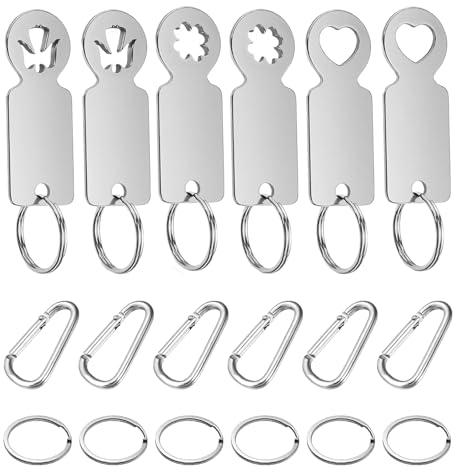 QINGYIWL Einkaufswagenlöser,Einkaufschip Schlüsselanhänger Einkaufswagenchip Metall Einkaufschip Langlebig Chips Glücksbringer für Einkaufswagen Öffner Schlüsselanhänger (6)