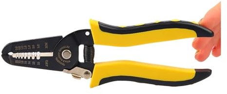 Yige Store 1Pcs 0.6-2.6mm Portable Wire Stripper Pliers Crimper Cable Stripping Crimping Cutter Hand Tool Fit Compatible Electrical