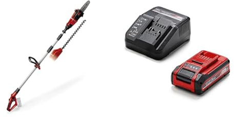 Einhell Akku Multifunktionswerkzeug GE-HC 18 Li T (2-in-1 Heckenschere und Motorsäge, Oregon Schwert, inkl. 3,0 Ah Plus Akku und Ladegerät)
