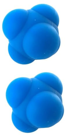 CORHAD 2stücke Sechseckiger Silikon-reaktionsball Agility-Ball Für Frauen Und Männer Perfektes Trainingstool Für Reflexe Geschwindigkeit Und Hand-Auge-koordination Langlebig Und