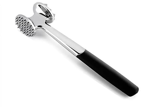 TUKRPQMRI Attendrisseur de viande en acier inoxydable Cuisine maison steak marteau attendrisseur outil brise-côtes marteau, trompette, A91470/5