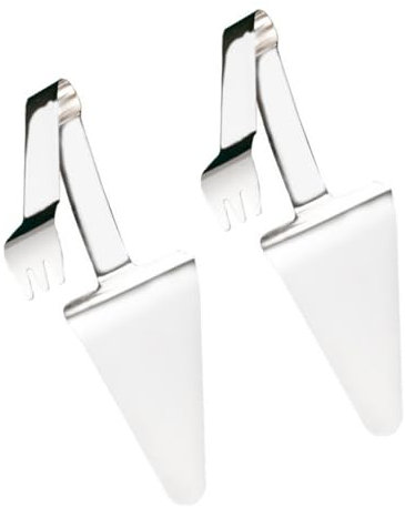 HOMOBABE 2piezas Espátula para Pizza De Acero Inoxidable Pala para Pasteles y Hornear para Servir Pizza y Postres Color Plateado