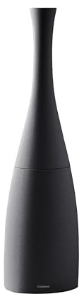 COSMIC Saku Escobilla de Baño Minimalista de Estilo Nordico Fabricada en Plástico y Resina. Escobillero de Suelo para WC en Color Negro
