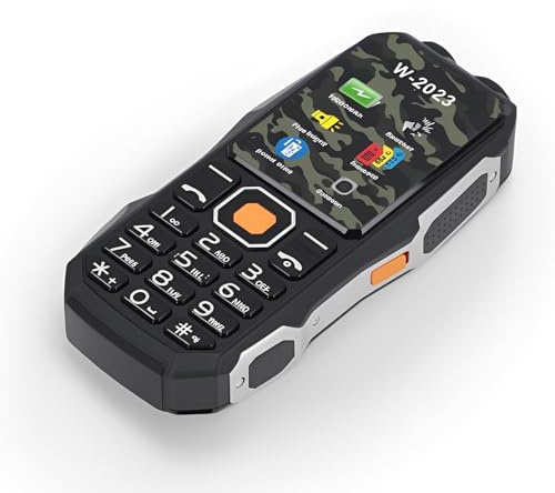 VBESTLIFE Seniors Cell Teléfono, Pantalla Grande de 2.6 Pulgadas, Batería de 4800 MAh, 3 Ranuras SIM, 9 Números Familiares, Dial Rápido, Sonido Fuerte, Linterna LED Dual, para Ancianos (Black)