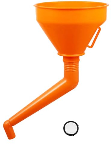 YARNOW Entonnoir Plastique Robuste Grand Volume Antidébordement pour Carburant et Huile Moteur Entonnoir Flexible Automatique pour Vidange et Remplissage Véhicules