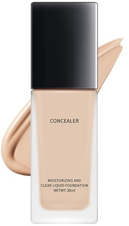Flawless Liquid Foundation - Foundation Full Coverage for Mature Skin Over 60 - Waterproof Moisturizing Liquid Foundation - Natural Finish Soft Matte Oil Control Concealer for Women