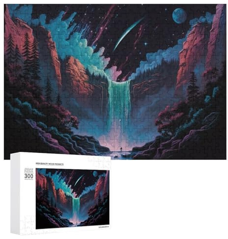 300 PCS Rätsel Für Teenager Galactic Waterfall Adventure Rätsel Für Erwachsene Denkspiele Geschenke Für Frauen Einzigartige Geschenke Zum Geburtstag Und Zu Weihnachten 300 PCS