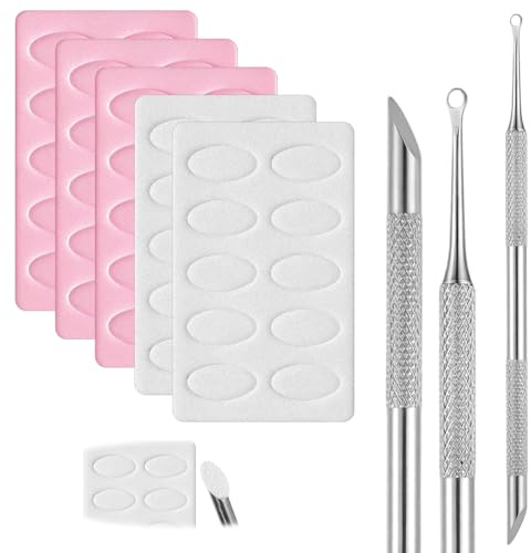 2 i 1 nagelbandsreglage, rostfritt stål dubbelhuvud nagelbandsskrapa Professionell nagelbandsreglage med 5 ark slippapper (kornstorlek 100#/240#) för nagelkonst, manikyr, pedikyr, salong och hemmabruk