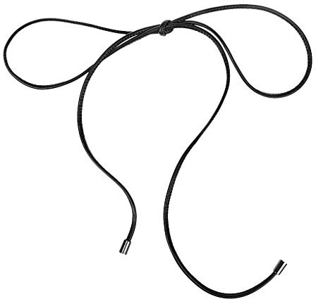 Gazechimp Neue damen Dünne Schmale Bowknotgurt Leder Gürtel Bauchkette Kleidgurt - Schwarz, one size