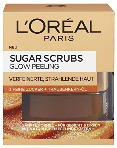 L'Oréal Paris Sugar Scrubs Gesichtsmaske Glow Peeling 50 ml